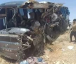 . مصابون يروون تفاصيل اللحظات الأولى لحادث تصادم حافلتين على طريق دير الزور –دمشق