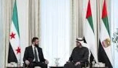 محمد بن زايد والشرع يبحثان تعزيز العلاقات والتطورات الإقليمية