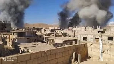 111قتيلا وجريحا في الغارة الإسرائيلية على منطقة تدمر