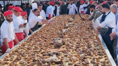 أكبر منسف مليحي في حوران… بصرى الشام تحتفل بالنصر بإحياء تراثها العريق”