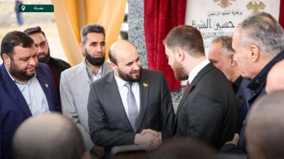 وزير الطاقة السوري يضع حجر الأساس لمحطة توليد كهرباء محردة في حماة