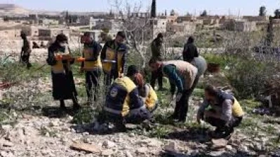 العثور على رفات 5 أشخاص في ريف منبج