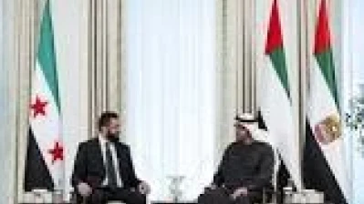 محمد بن زايد والشرع يبحثان تعزيز العلاقات والتطورات الإقليمية