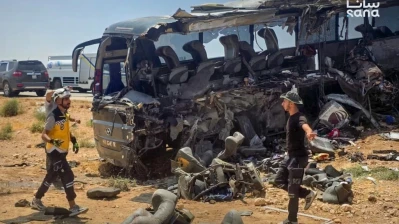 وفاة 35 شخصاً  وإصابة العشرات جراء حادث سير على طريق دير الزور دمشق