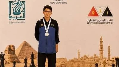 لاعب منتخب سوريا للشطرنج فواز عقيلي يحرز فضية البطولة العربية بمصر