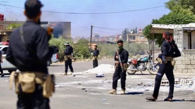 اشتباكات بين مجموعات خارجة عن القانون في السويداء السورية