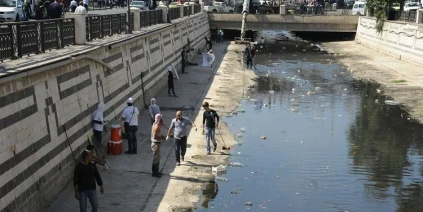 نهر بردى يتعرض للتلوث نتيجة فشل مشروع الصرف الصحي بريف دمشق