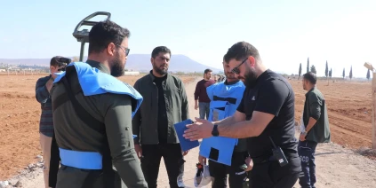 الدفاع المدني السوري يختبر "الدرون الماغنومتر" الألمانية لنقلة نوعية في إزالة الألغام