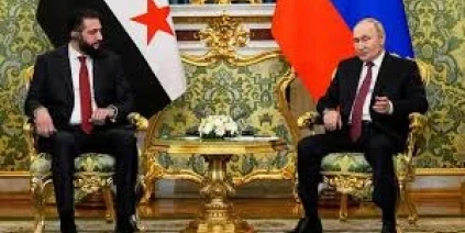 بوتين للشرع: ندعم جهودكم لاستعادة وحدة أراضي سوريا