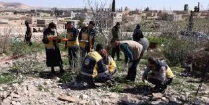 العثور على رفات 5 أشخاص في ريف منبج