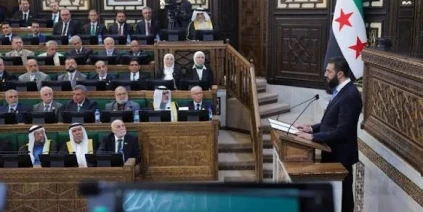 2026/07/12 9:44 مساءً انطلاق الجلسة الأولى لمجلس الشعب بحضور الرئيس الشرع