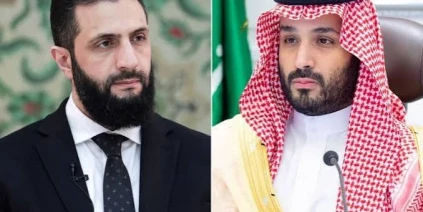 محمد بن سلمان والشرع يبحثان مساعي خفض التصعيد