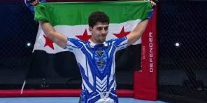 اللاعب السوري حمزة الحاج علي يحرز برونزية بطولة العالم للفنون القتالية المختلطة