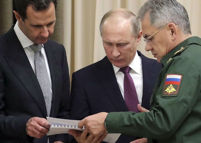 وزير الدفاع الروسي يطلع الرئيسان الروسي والنظام السوري على وثيقة