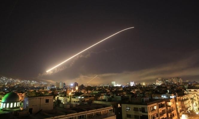صورة لقصف إسرائيلي سابق على دمشق (إنترنت)