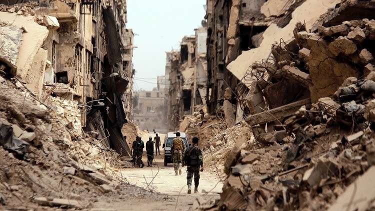 مخيم اليرموك في مدينة دمشق (رويترز)
