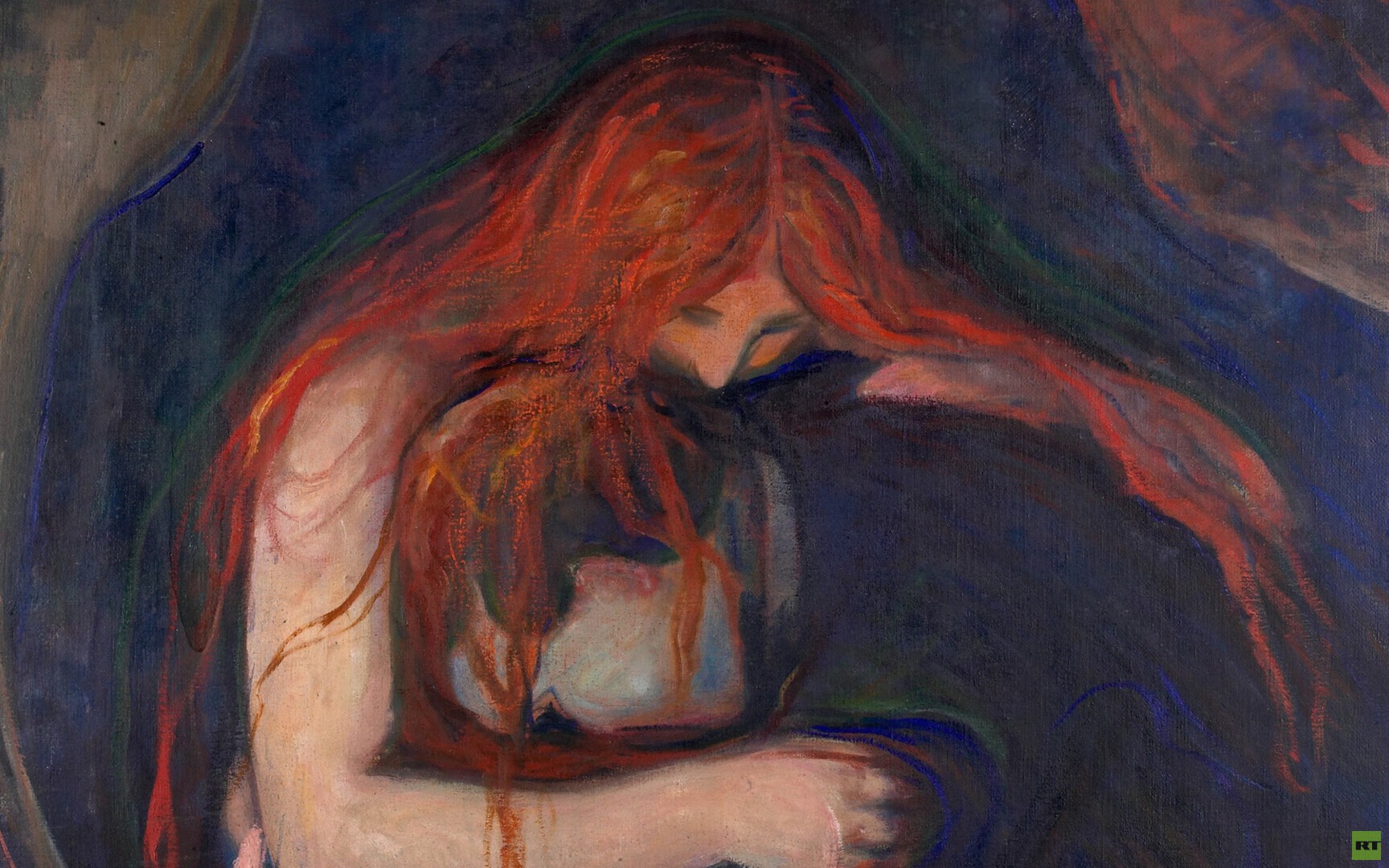لوحة حب وألم للرسام النرويجي إدوارد مونك (إنترنت)