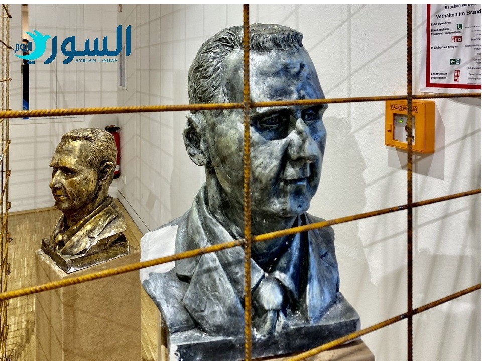 مجسم لبشار الأسد خلف القضبان،  من معرض" بروتري ديكتاتور" كولن/ ألمانيا
