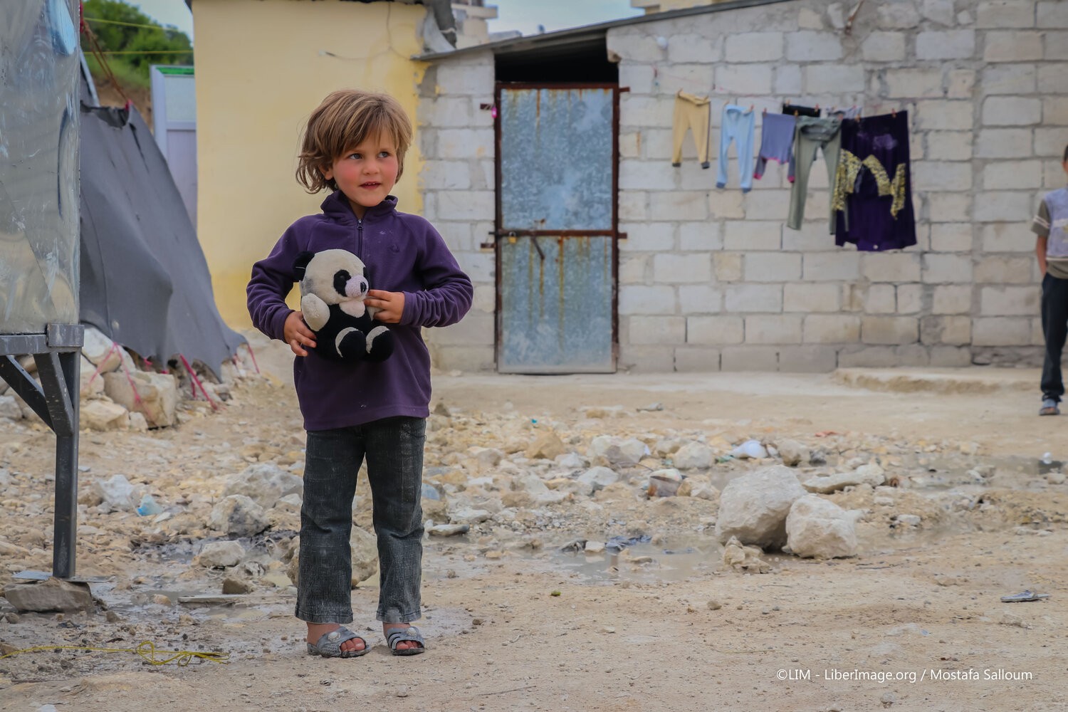 صورة طفل من مدينة إدلب(وكالة liberimage)