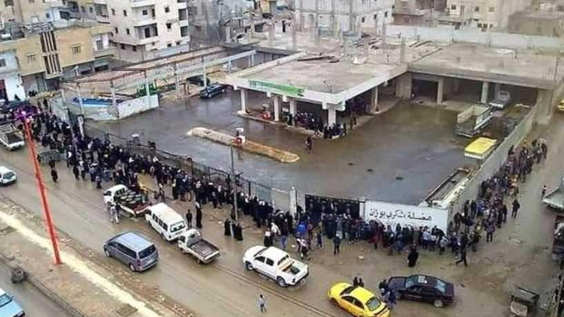 احتجاجات في الرقة على ارتفاع اسعار الوقود