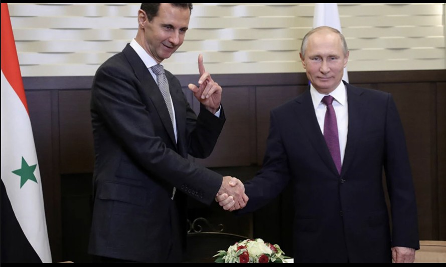 بشار الأسد والرئيس الروسي فلاديمير بوتين(انترنت)