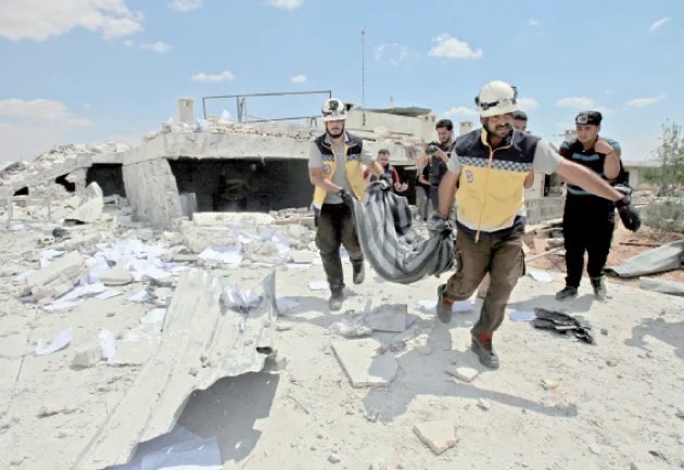 عمليات الانقاذ للمدنيين - ادلب