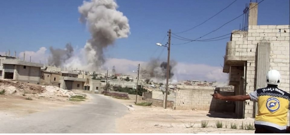 قصف قوات النظام في ادلب(انترنت)