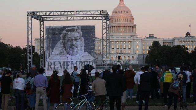 وقفة احتجاجية في واشنطن في ذكرى مقتل الخاشقجي