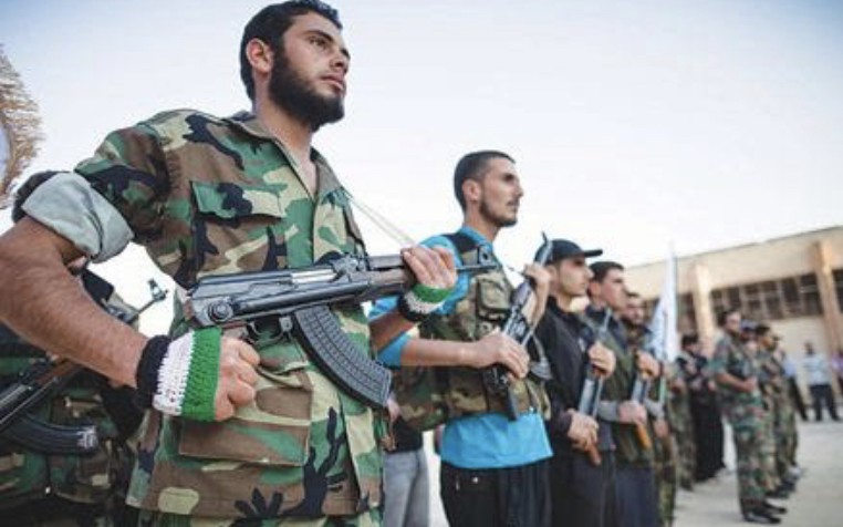 مقاتلون من المعارضة السورية المسلحة(انترنت)