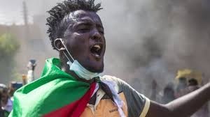 متظاهرون في العاصمة السودانية الخرطوم