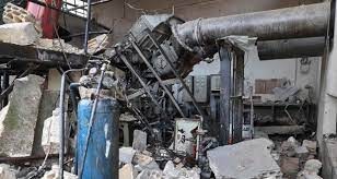 محطة مياه العرشاني التي دمرتها طائرات روسية