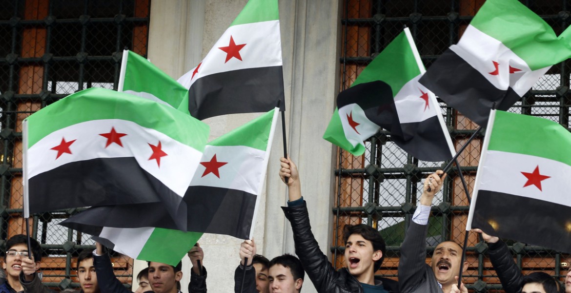علم الثورة السورية (انترنت)