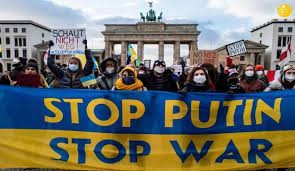 مظاهرة في برلين ضد الحرب في أوكرانيا