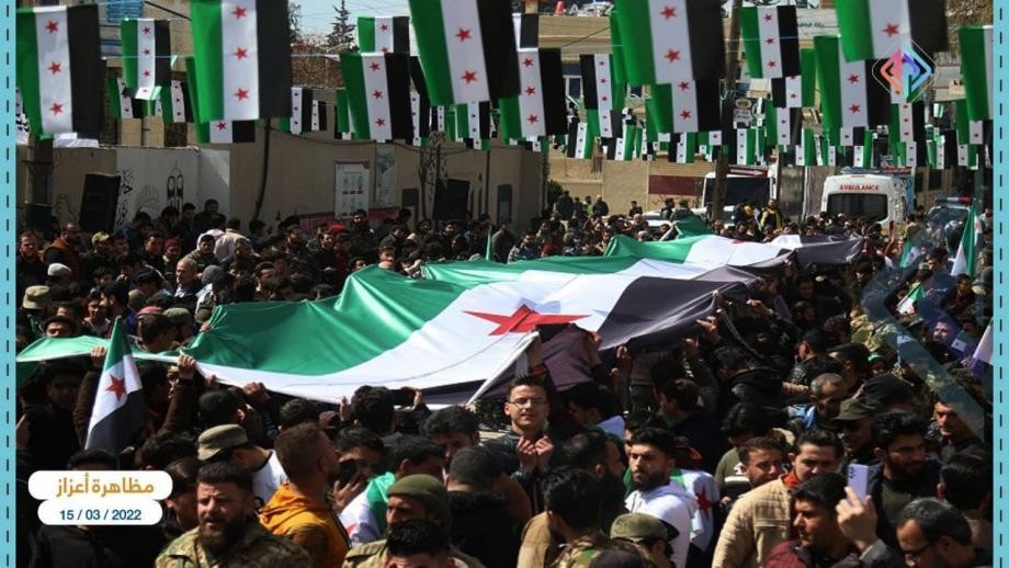 إجياء لذكرى الثورة في مدن الشمال السوري