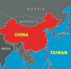 خريطة توضح موقع تايوان