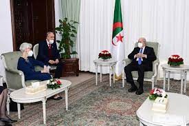 الرئيس الجزائري عبد المجيد تبون ووزير الخارجية الامريكي انتوني بلينكن