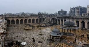 المسجد الأموي المدمر في حلب
