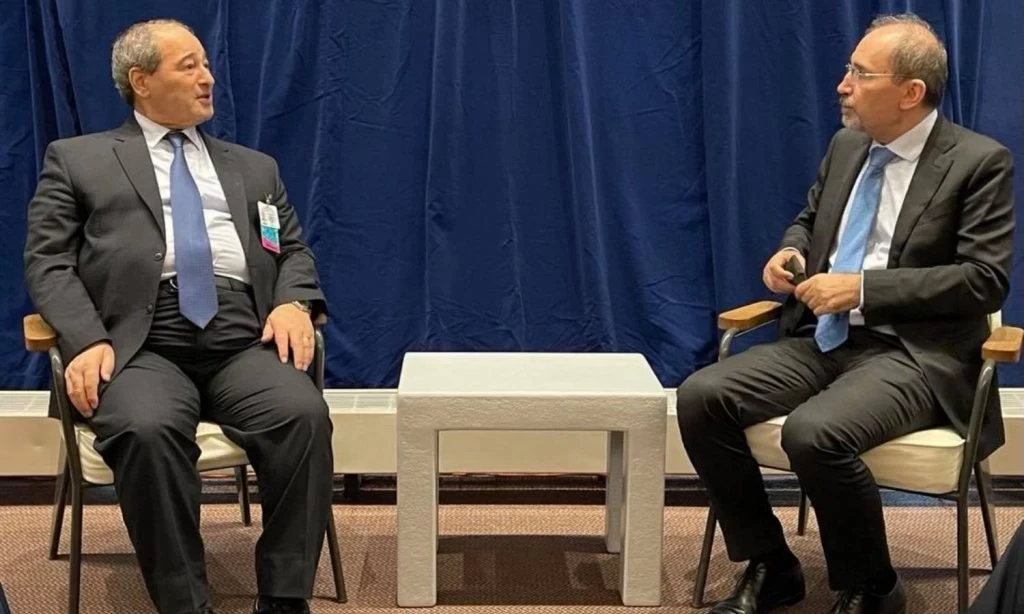 لقاء بين وزير خارجية الأردن ووزير خارجية حكومة الأسد(وكالات)