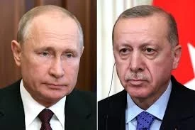 الرئيس التركي رجب طيب أورجغان والرئيس الروسي فلاديمير بوتين