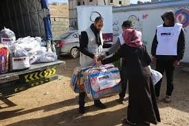 مساعدات انسانية للسوريين في المناطق  المحررة