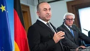وزير الخارجية التركي جاووش أوغلو والرئيس الألماني فرانك شتاينماير