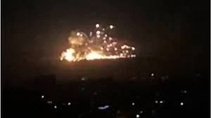 ضربة اسرائيلية بصاروخ وسط دمشق