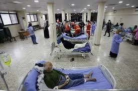 مرضى سوريون بالكوليرا في أحد مشافي شمال غرب سوريا