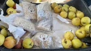 حبوب الكبتاغون مخبأة في فاكهة التفاح قادمة من سوريا للعراق