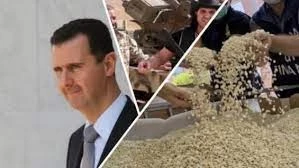 صورة معبرة عن تجارة الكبتاغون التي تقودها عائلة الأسد