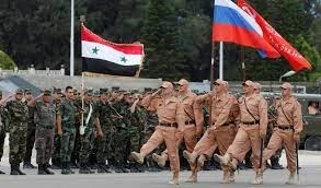 قوات روسية وقوات النظام السوري في سوريا