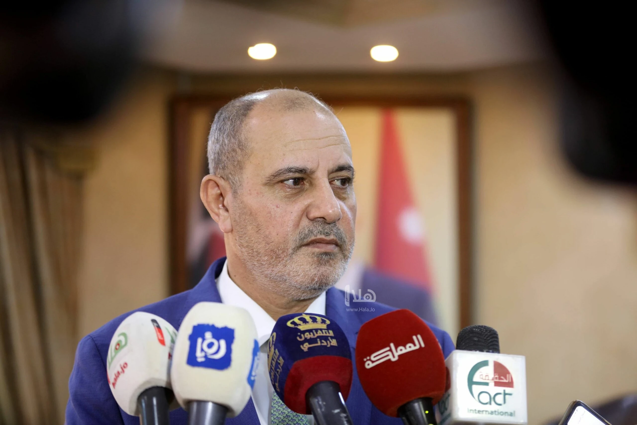 وزير الصناعة والتموين الأردني  يوسف الشمالي
