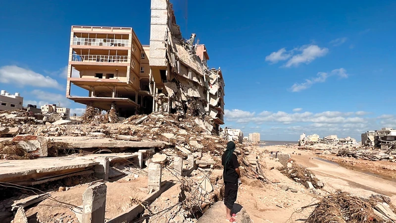 صور من كارثة درنة الليبية