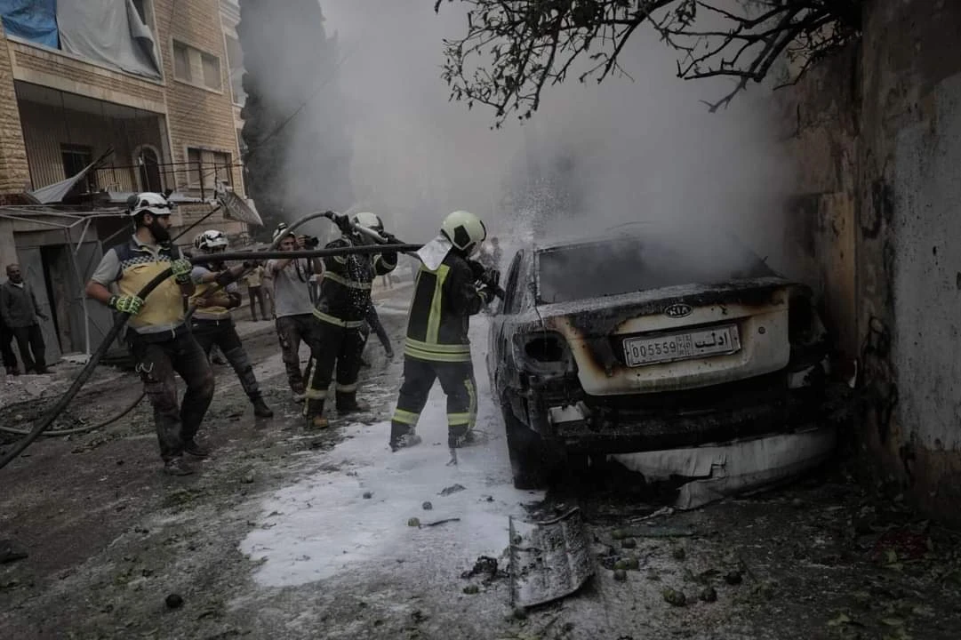 قصف مدفعي وصاروخي من قبل قوات النظام على إدلب - الخوذ البيضاء