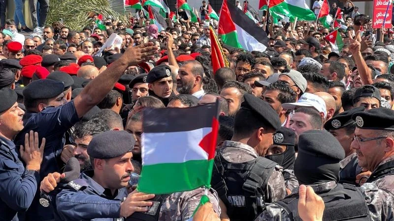 صورة لمظاهرات الأردن دعماً لغزة